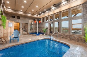 Indoor pool, a heated pool