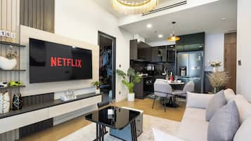 Family Apartment, 4 Bedrooms, Club Lounge Access, Harbor View | 1 bedroom, Frette Italian sheets, premium bedding, down comforters