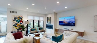 Luxury Denver Townhome w/ Golf Simulator & Sunset Rooftop Deck