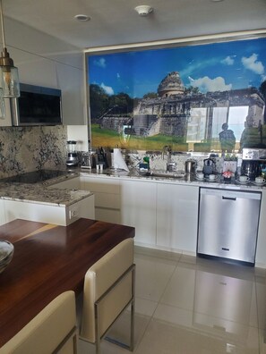 2 Beedrooms Suite with Ocean View | Private kitchen | Coffee/tea maker - Garza Blanca Resort & Spa (Punta Sam)