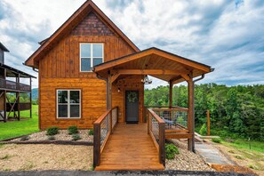 Exterior - Dancing Fox Cabin-Mountain View, Hot Tub, & Outdoor Fire Pit (Sevierville)