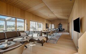 Fireplace, table tennis