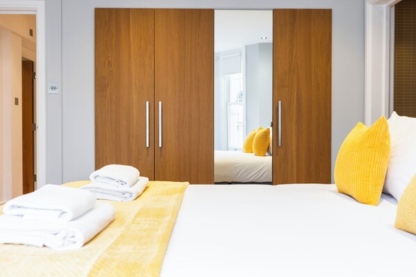 2 bedrooms, iron/ironing board, travel crib, WiFi