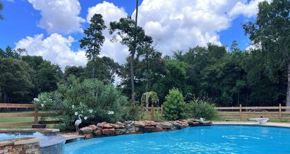 Country Getaway Magnolia Forest Home in10 Acre Lot