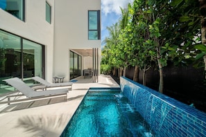 A heated pool