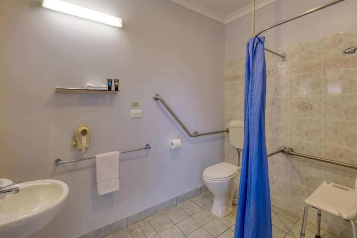 Habitación clásica con 2 camas individuales, no fumadores | Baño | Artículos de higiene personal gratuitos, secador de pelo y toallas