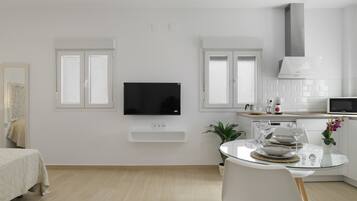 1 chambre, fer et planche Ă repasser, Wi-Fi gratuit, draps fournis