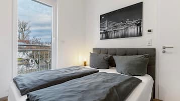 2 bedrooms, free WiFi, bed sheets, wheelchair access