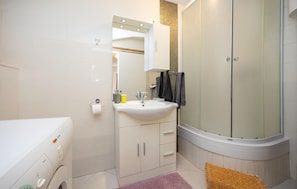 Shower, hair dryer