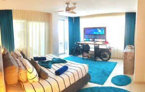 4 bedrooms, in-room safe, iron/ironing board, travel crib