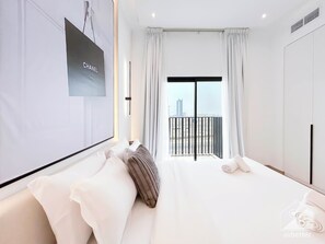 2 chambres, fer et planche à repasser, draps fournis