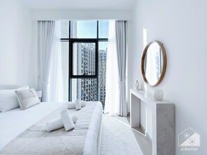 1 bedroom, iron/ironing board, bed sheets