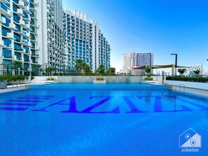 Apartment (1 Bedroom) | Pool | Outdoor pool - Luxurious 1-br Apt With Balcony in Azizi Fawad (Dubai)