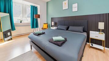 2 bedrooms, iron/ironing board, travel crib, free WiFi