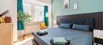 ☆Perfekt für 4 Personen! 2 Bedrooms with Netflix | Balkon | Küche | Washmachine