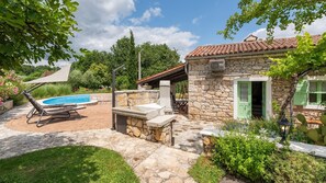 Terrace/patio - Idyllic Casa Corona with pool (Zupanici)