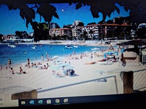 På stranden, badehåndklæder