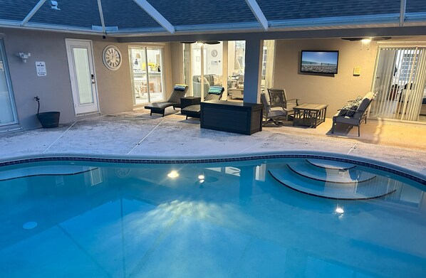 Outdoor pool, a heated pool - By golf/beaches ~ Heated Saltwater Pool ~ King Bed (Port St. Lucie)