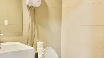 Free toiletries, hair dryer, soap, shampoo