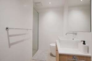 Shower, hair dryer