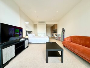 Iron/ironing board, WiFi, bed sheets - Morphett St Studio Retreat with Pool & Gym Access (Adelaide)