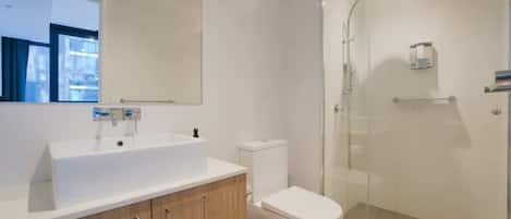 Shower, hair dryer