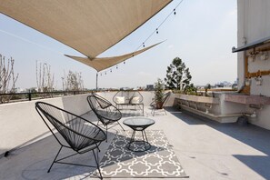 Terrace/patio - Modern and Bright Apt. in Trendy Roma Norte (Ciudad de México)