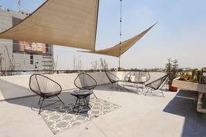 Terrace/patio - Modern and Bright Apt. in Trendy Roma Norte (Ciudad de México)