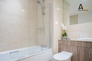 Hair dryer, towels