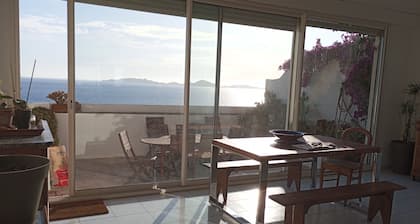 Villa Gyptis : maison avec vue imprenable sur la mer Ă 2 pas de la plage