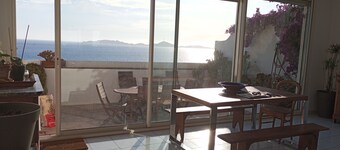 Viila Gyptis : Maison Avec vue Imprenable sur la mer à 2 pas de la Plage