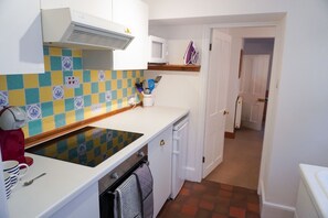 Fridge, microwave, oven, toaster