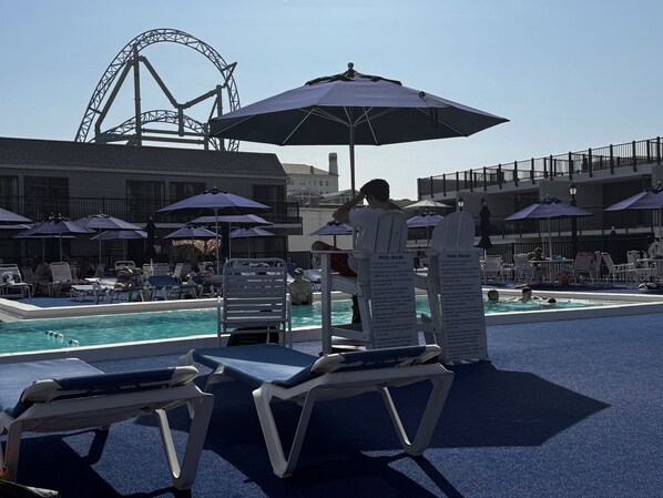 屋外プール、温水プール