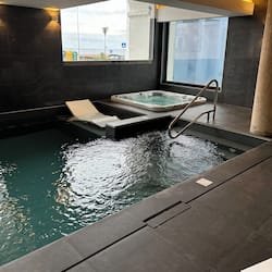 Indoor pool, outdoor pool