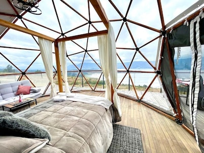 Glamping Spa con vista embalse de Tominé