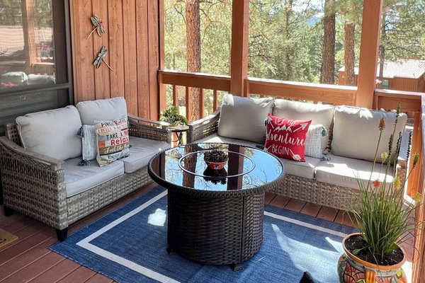 Relax on the front porch