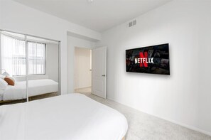2 bedrooms, iron/ironing board, travel cot, WiFi