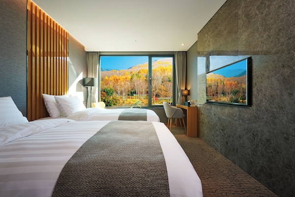 Superior Twin Room, Mountain View | Soundproofing, free WiFi, bed sheets