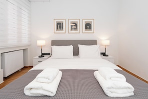 Deluxe Apartment, 3 Bedrooms, Balcony, City View | 3 bedrooms, in-room safe, blackout curtains, iron/ironing board - Kolonaki Elegant Apartment with Balcony (Athens)