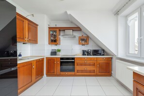 Apartment, 2 Bedrooms, Balcony | Private kitchen | Fridge, microwave, oven, stovetop - Family Apartment by Renters (Kolobrzeg)