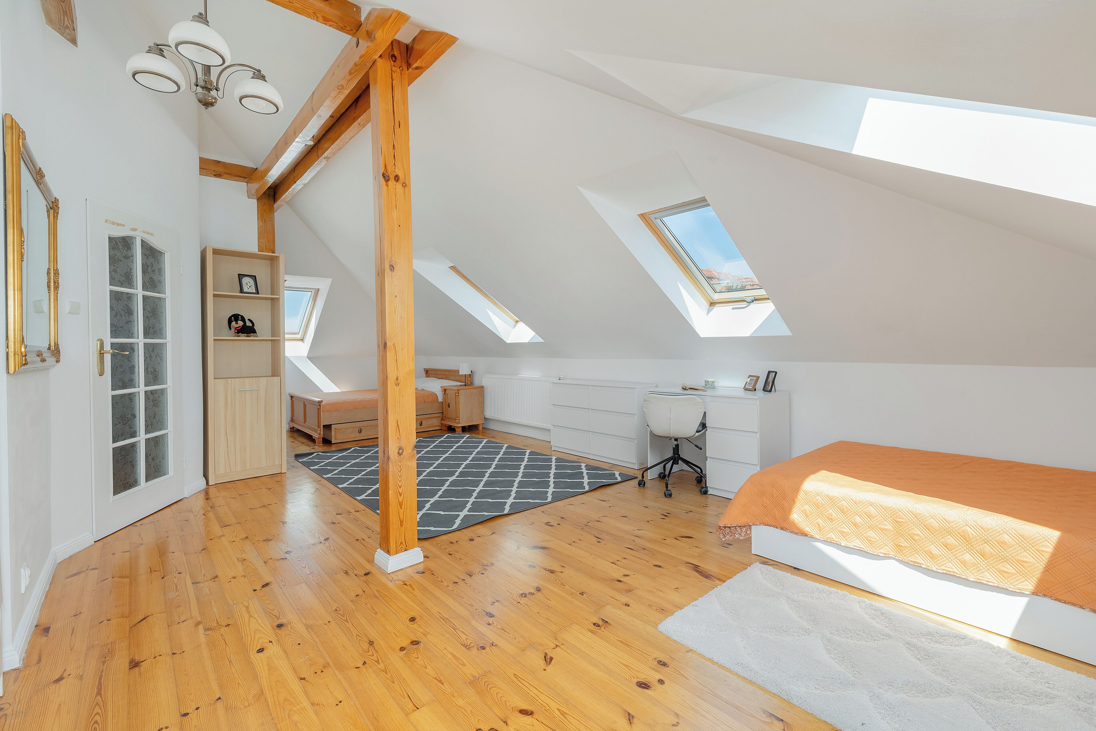 Apartment, 2 Bedrooms, Balcony | 2 bedrooms, desk, laptop workspace, iron/ironing board