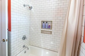 Shower, hair dryer