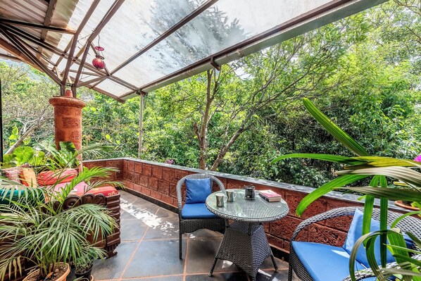 Classic Single Room, Balcony, Garden View | Balcony -  CosmicStays Tamhini Nature Retreat (Paud)