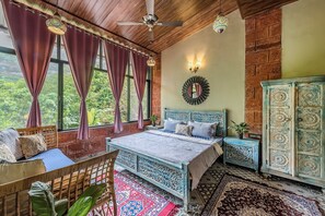 Laptop workspace, free WiFi -  CosmicStays Tamhini Nature Retreat (Paud)