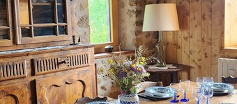 Stone and wood house