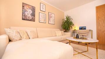 Smart TV, books, stereo