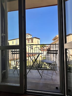 Deluxe-Apartment, Balkon, Gartenblick | Ausblick vom Zimmer