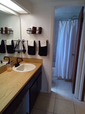 Towels, soap, toilet paper