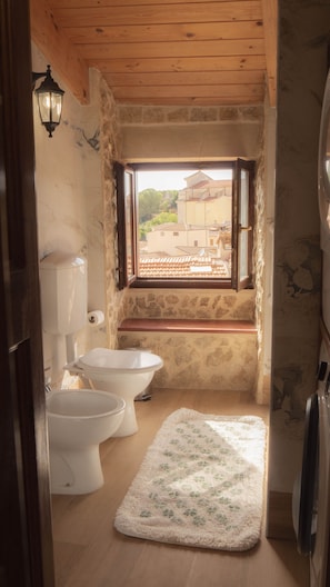 Shower, hair dryer, bidet, towels - The oven home Restored Old House in the quiet Historic Center of Codrongianos. (Codrongianos)