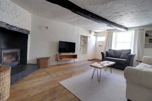 TV connectée, cheminée